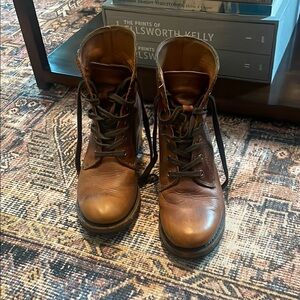 Women’s Frye Sabrina Brown Leather Boots
